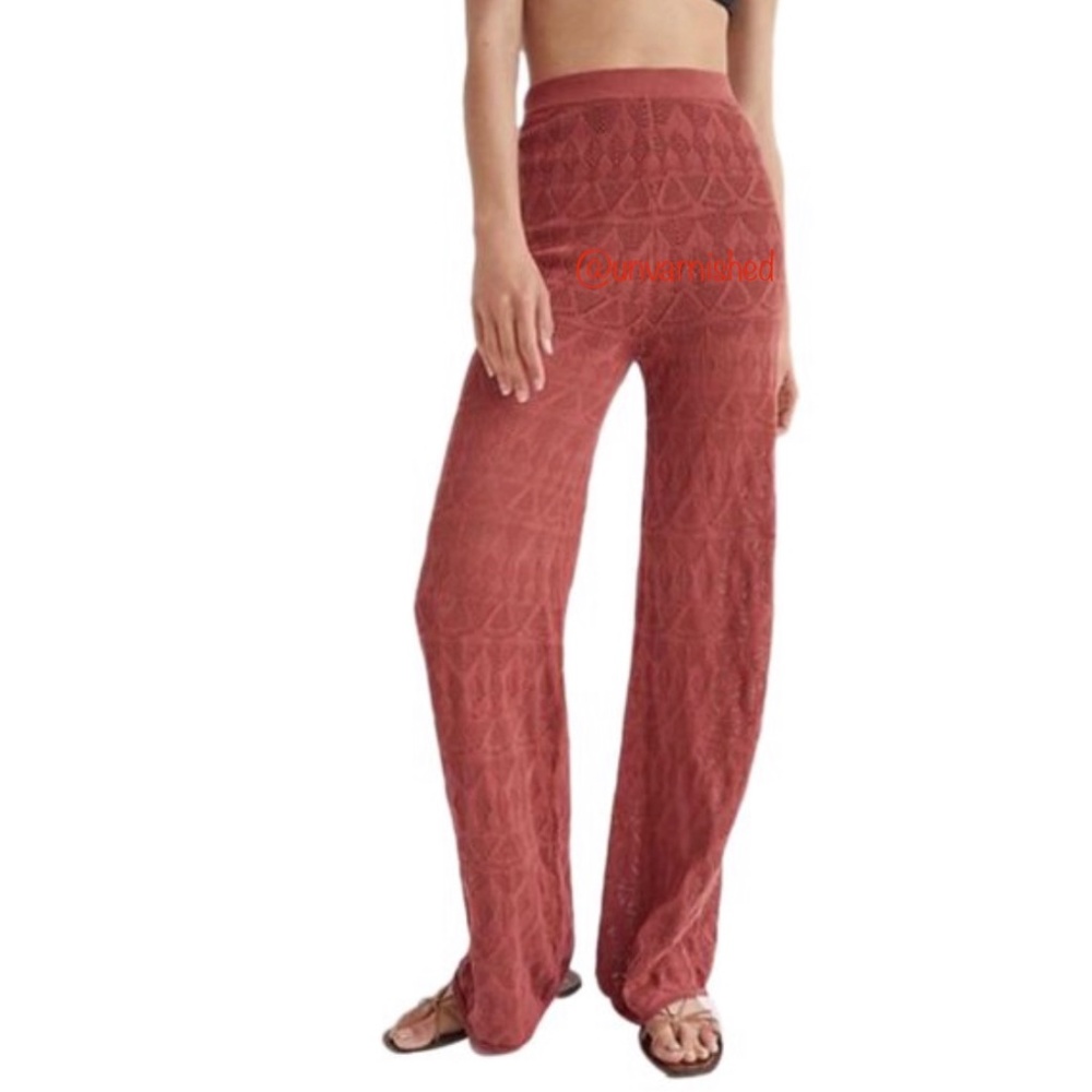 Pointelle Knit Pants